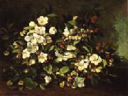 Gustave Courbet Apple Tree Branch in Flower Sweden oil painting reproduction